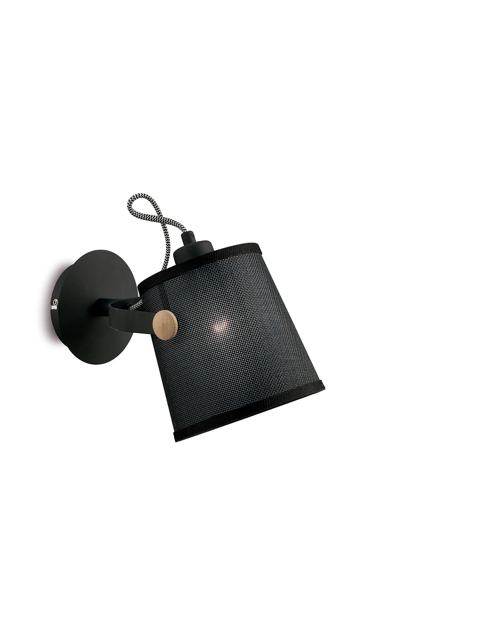 M4925  Nordica Matt Black Wall Lamp 1 Light Matt Black